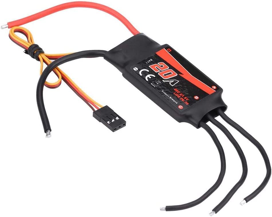 REES52 RC Drone ESC Emax Simon Series BLHeli 12A 20A 30A ESC 2-3S Battery for 130-210mm Racing Drone RC Part(20A) 1