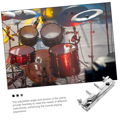 Drum Cymbal Clamp Mounting Bracket Lightweight Percussion Extension Stand for Drummers and Musicians and Support for Cymbals and Cowbells miniatura 4