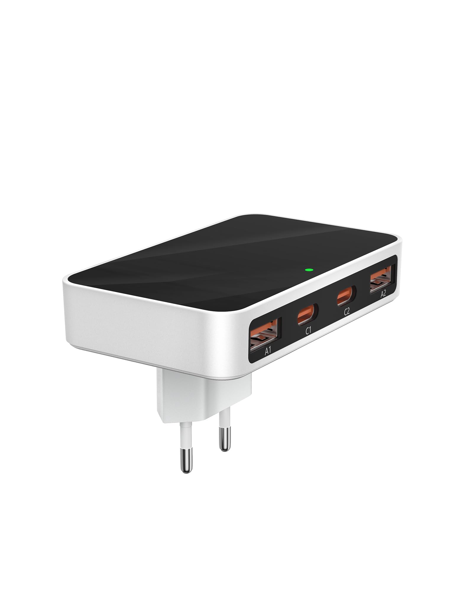 Cargador plano USB C evita cables doblados detras del sofa con carga de 65W 8