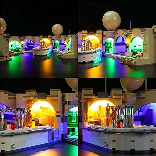 Lichtset für (Star Wars Mos Eisley Cantina) Bausteine Modell - kompatibel mit Lego 75290 (Nicht inklusive des Modells) – Bild 5