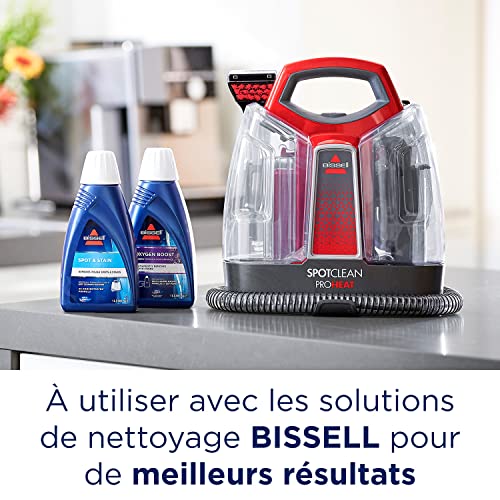 BISSELL SpotClean ProHeat Carpet Vacuum Cleaner, Multi-Surface Stain Cleaner, Carpets, Upholstery, Stairs and Car, Formula and Accessories Included, 330 W, 74 dB, 36988