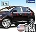 MaxMate Made in USA! Compatible with 2007-2014 Ford Edge 8PC Stainless Steel Chrome Window Sill Trim Overlay