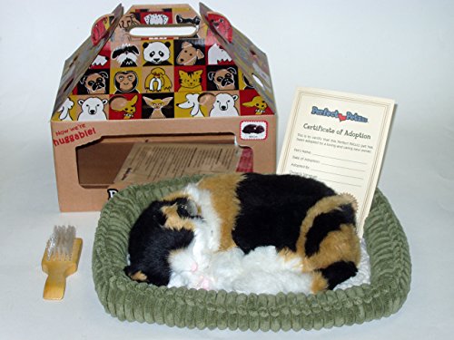 Perfect Petzzz Calico Cat Original Breathing Pet Puppy New Huggable Soft Version Plush Toy Gift Bundle