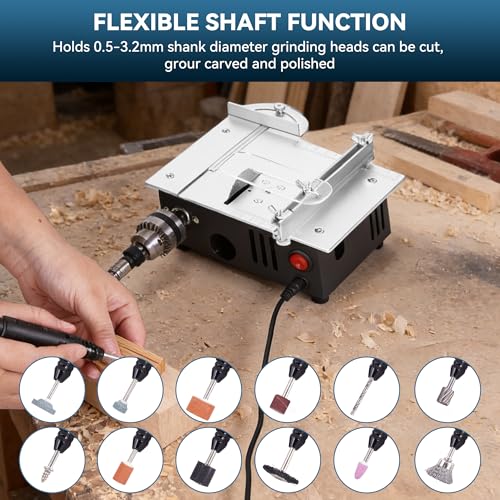 Mini Table Saw with Dual Motors