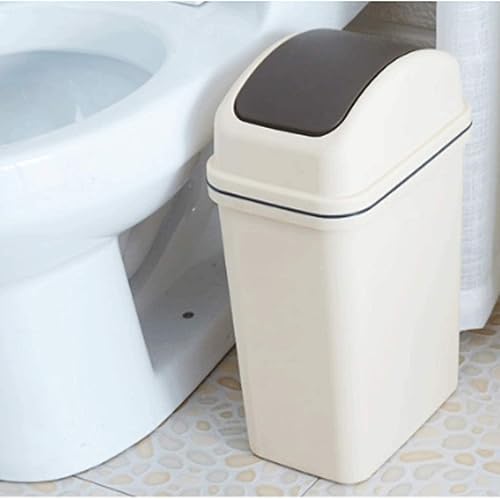 Miniatura 3 de Garbage Cans Garbage Cans, Plastic Rectangular, Large Trash Can Wastebasket, Garbage Container Bin with Handles 3.9 GAL Waste Baskets Basket