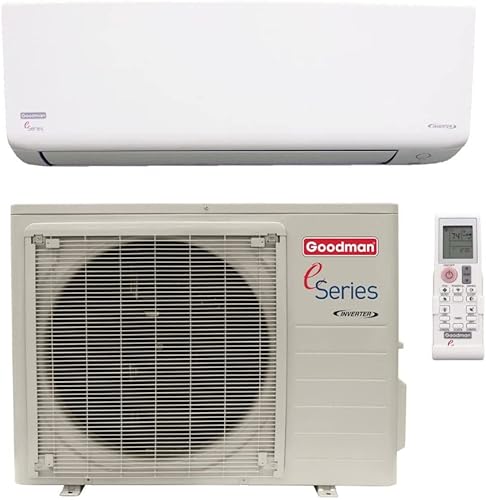 Goodman E-Series 12,000 BTU Wall Mounted Ductless Mini-Split Heat Pump System