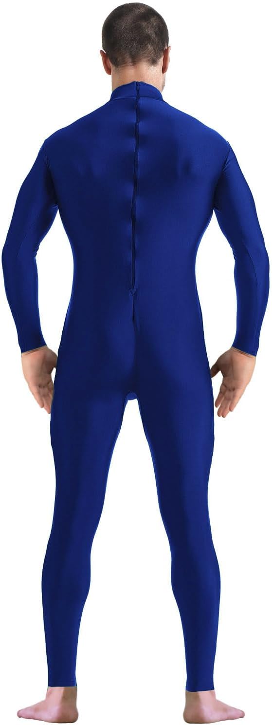 Aniler Men's and Women's Spandex Headless and Without Gloves Socks Zentai Costume Bodysuit Stretchy Cosplay Unitard Body Suit