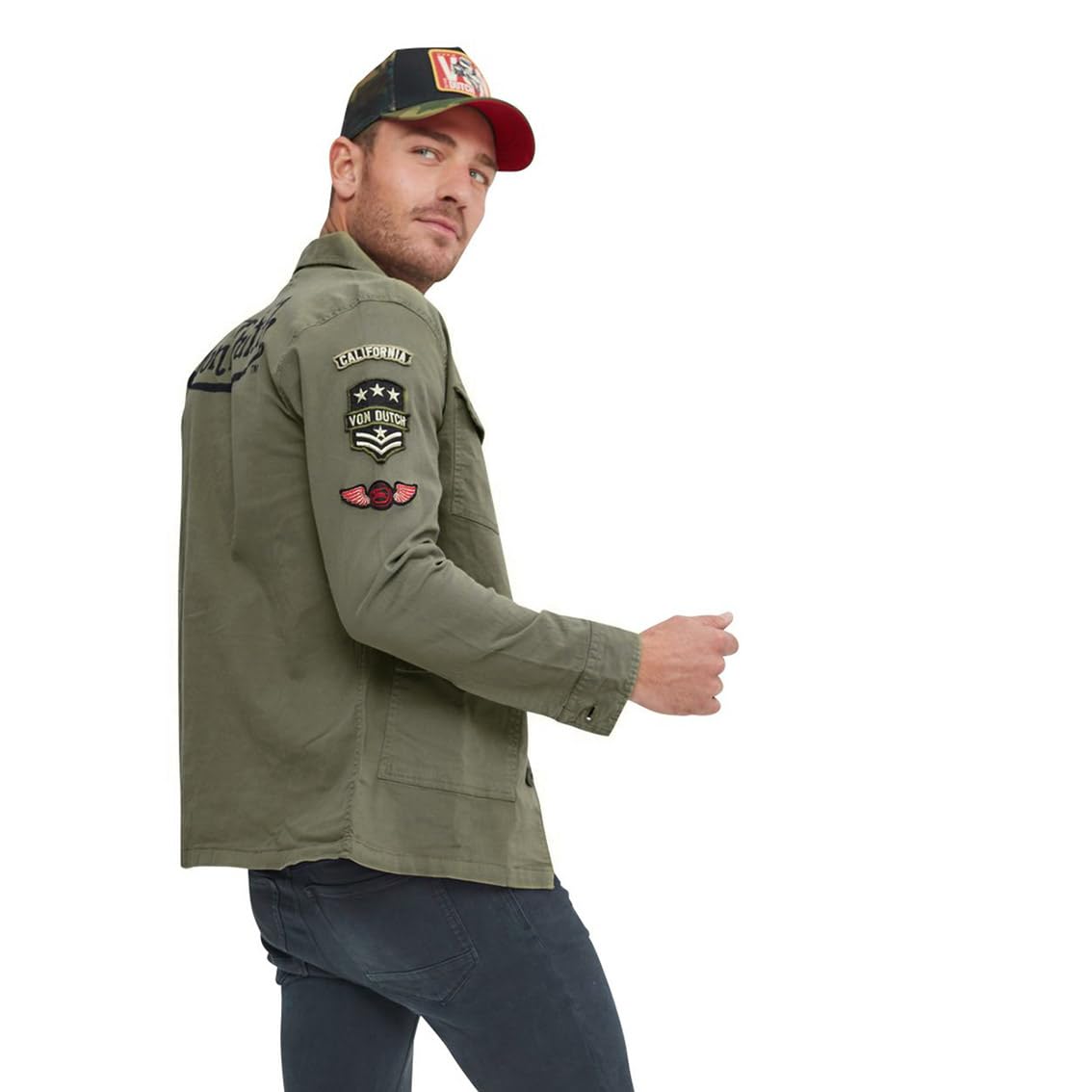 Chaqueta de algodón fina para hombre Rebel