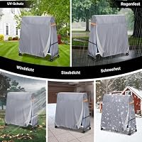 NEVERLAND Tischtennisplatte Abdeckung wasserdichte Tischtennis Abdeckung 300D Oxford Tischtennis Schutzhülle für Tischtennisplatte Tischtennisabdeckung für Outdoor und Indoor (165 * 70 * 185 cm) – Ansicht 8