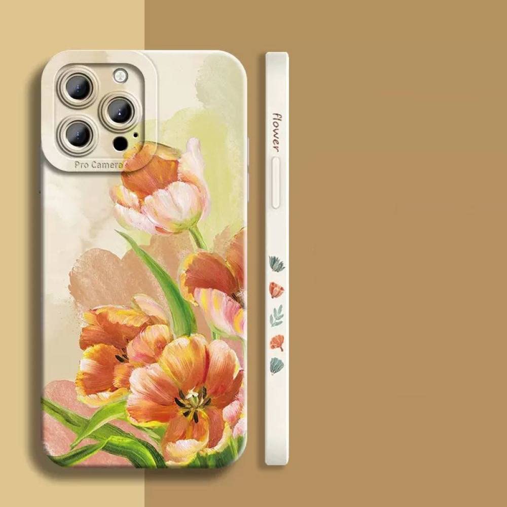 Funda de teléfono con Planta de Flores para Samsung S23 Ultra S22 Plus S21 S20 FE Note 20 A32 A52 A72 A13 A33 A53 5G A04, 2, para A73 5G