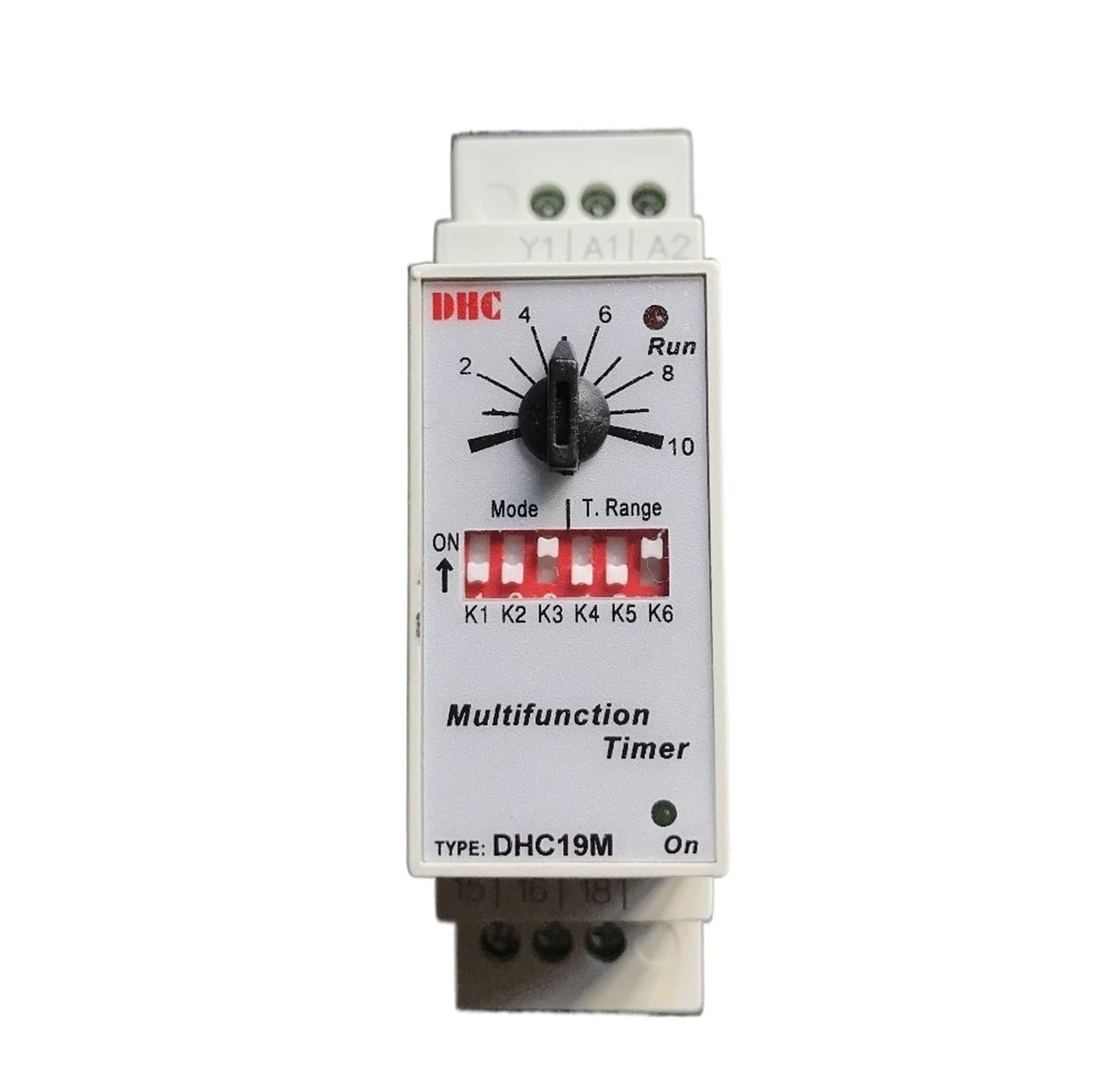 Temporizador multifunción DHC19-M con relé de tiempo AC/DC 24-240V de alta precisión