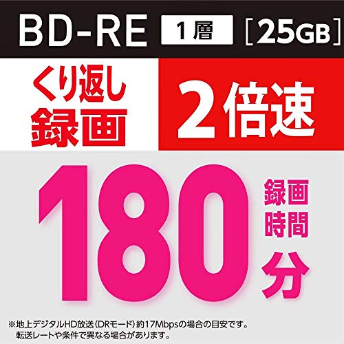 Image of Victor VBE130NP20J1 BD-RE, 25 GB, 20 Pieces, White Printer, Single Sided Layer, 1-2x Speed,