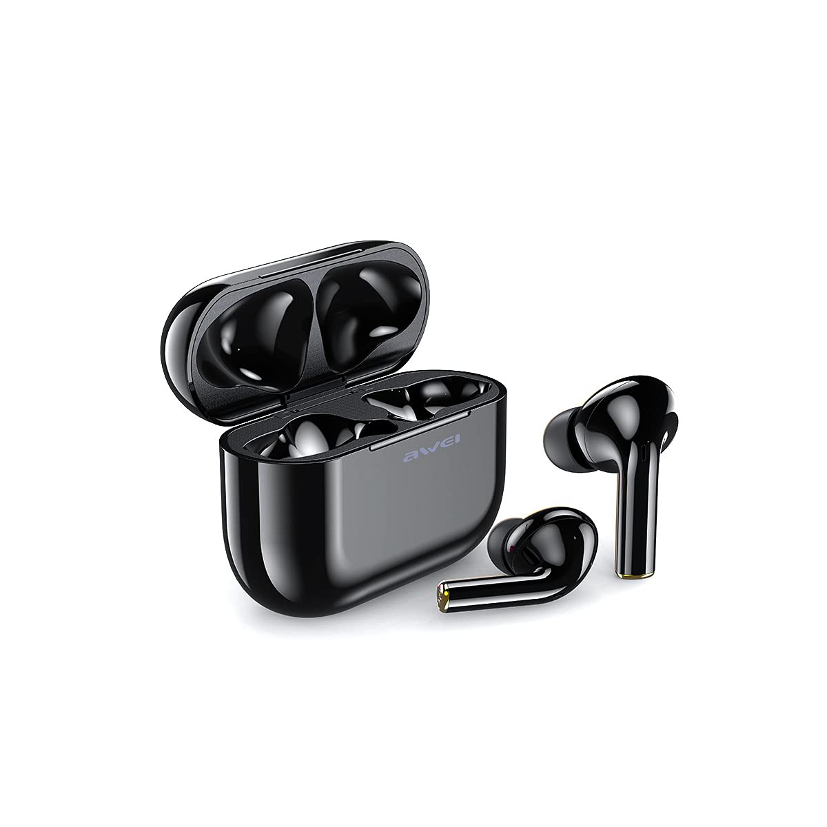 Prawdziwe bezprzewodowe słuchawki, słuchawki bluetooth z mikrofonem, wodoodporne słuchawki Bluetooth IP6, wyświetlacz LED do pracy, sportu, gry,B