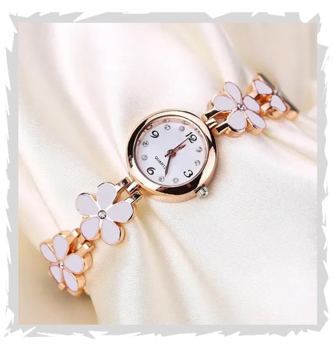 FROZIL Analog Color White Flowered Dial Watch for Womens and Girls Watches for Women and Girl Pack of 1 (B0D5D1MH19) Amazon Price History, Amazon Price Tracker