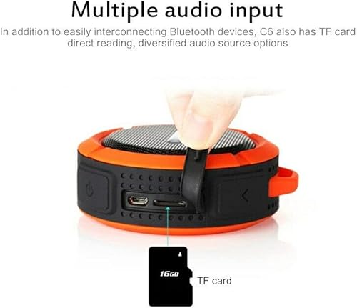 Miniatura 3 de Mini altavoz Bluetooth impermeable altavoz de ducha altavoz portátil recargable al aire libre para deportes playa senderismo campamento azul