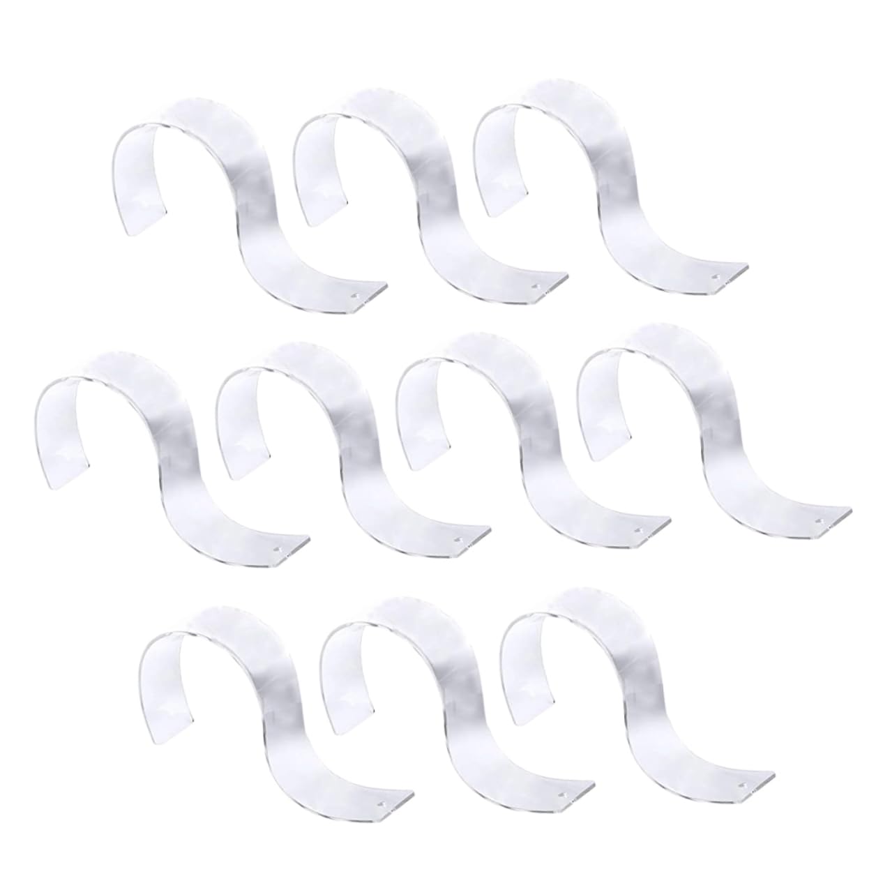 OKUMEYR Belt Show Racks Set of 10 s Belt Organizer Stands Acrylic Belt Display Holder Belt Stand Display