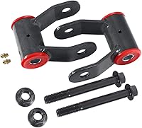 Vista 5 de Kit de bajada de suspensión trasera de 2 pulgadas con grilletes y herrajes 710515, kit de nivelación con conector Zerk, compatible con Ford Ranger
