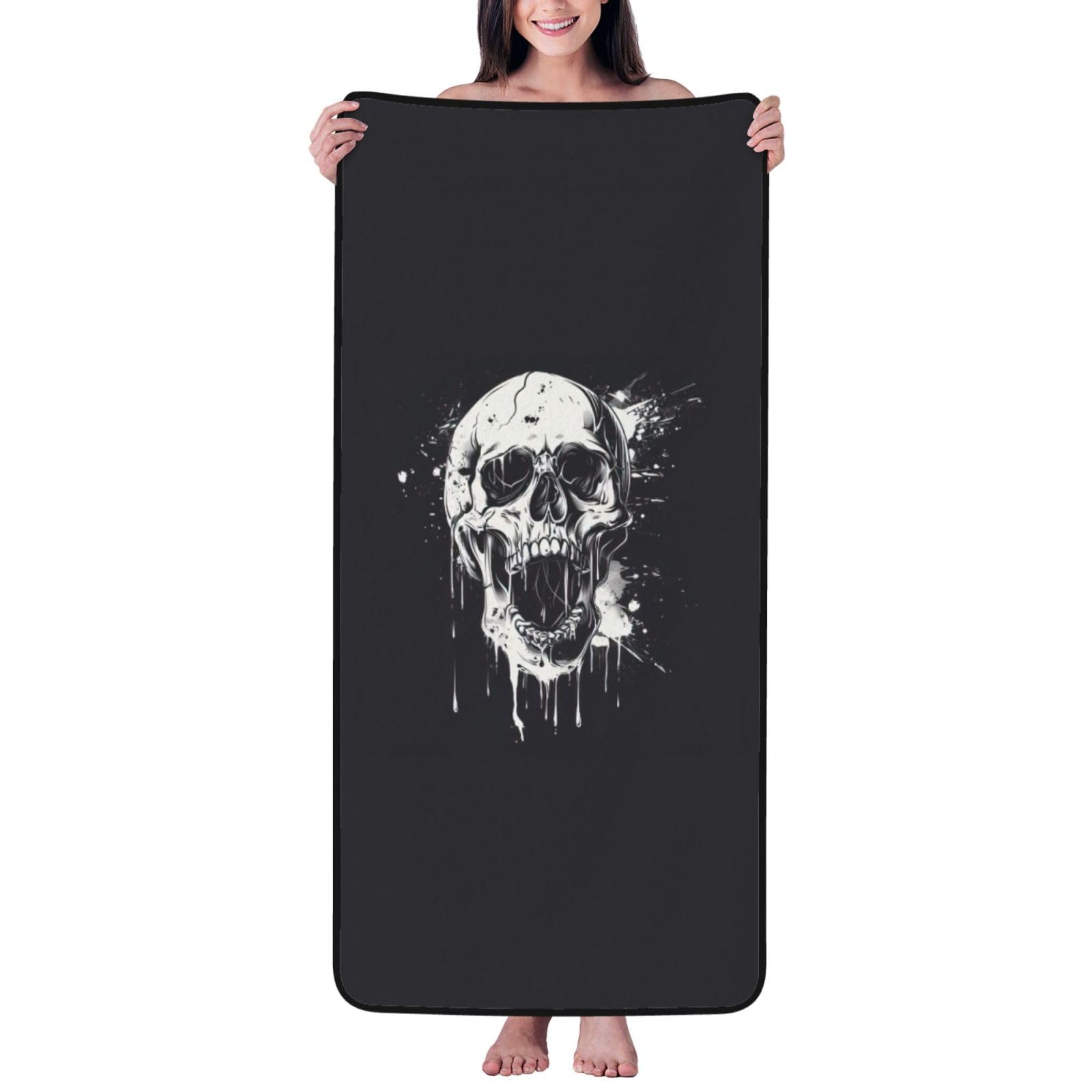 Serviette de bain absorbante velours corail pour stopper le froid
