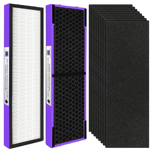 Image of 【Upgraded】FLT4850PT HEPA Filter B Pet Replacement Compatible with G-Guardian Air Purifier AC4825 AC4825E AC4300 AC4800 AC4900 AC4850,2 True H13 HEPA with Activated Carbon Filter+8 Pre-Filters,#FLT4825