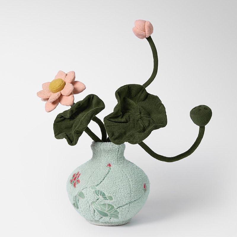 Xiangrui Series - Portachiavi con ciondolo a forma di burattino in peluche, realizzato a mano, di alta qualità, da appendere in 7 a 15 giorni (bottiglia di zucca di peluche/blu)