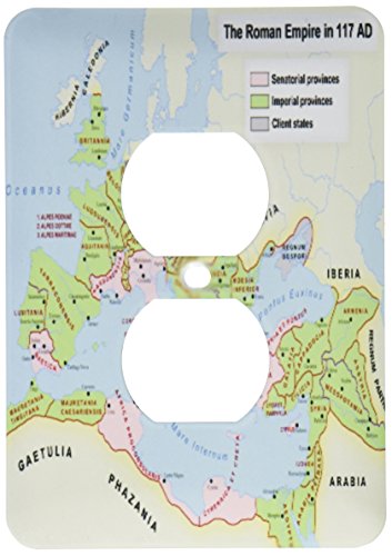 Empire romain 117 double prise de courant avec impression cartographique nette - 2