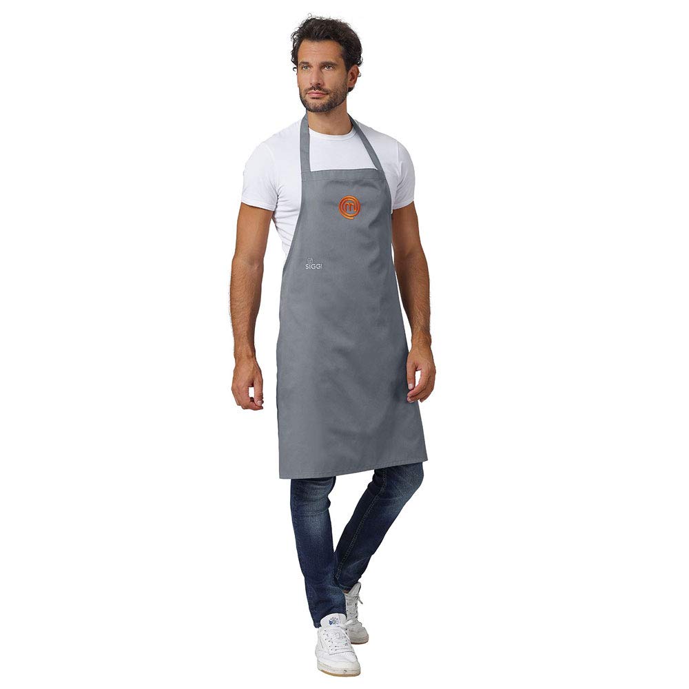 Siggi Horeca NEW 2021 WORK APRON ORIGINAL MASTERCHEF GREY CENTRAL LOGO