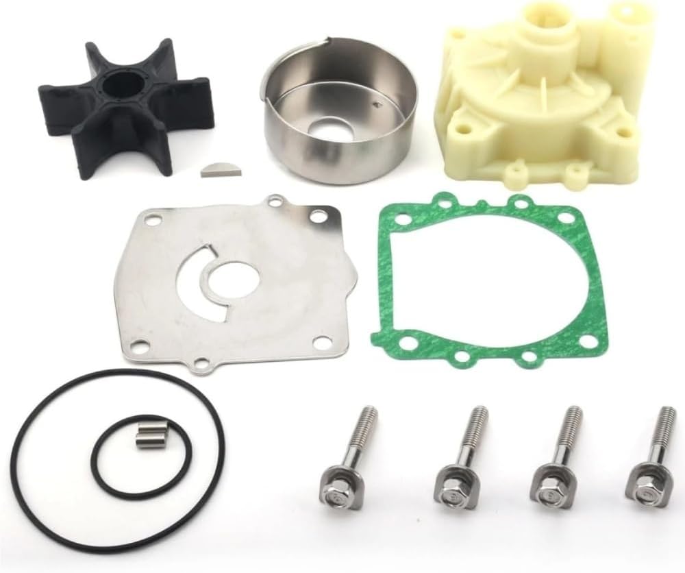 Water Pump Impeller Repair Kit with Housing Fit for 115-300HP Outboard Boat Motors 6G5-W0078-00 6G5-W0078-01 18-3311 18-3310
