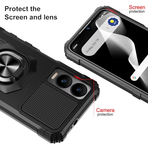 Coque pour Cricket Debut S3 antichoc noire avec support de visionnage