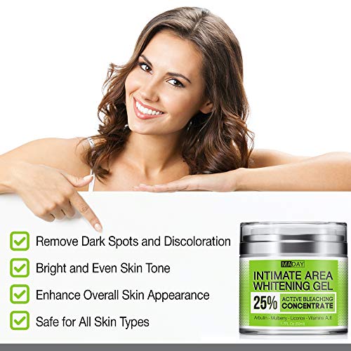 Dark Spot Remоver Cream - Made in USA Intimate Skin Gel for Body, Face, Bikini and Sensitive Areas - Underarm Cream with Mulberry Extract, Arbutin, Licorice Extract