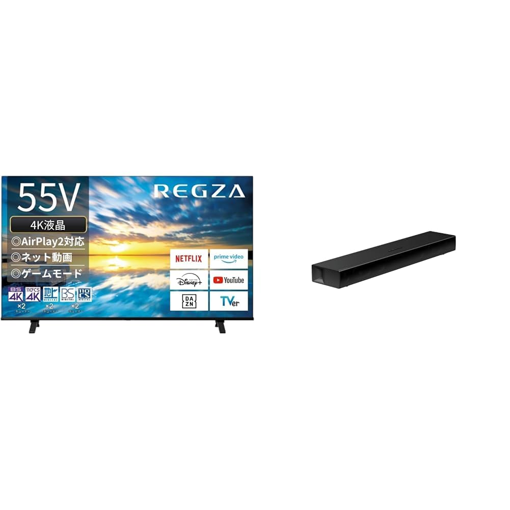 Amazon | 【セット商品】REGZA レグザ テレビ 55E350M 55インチ 4K 