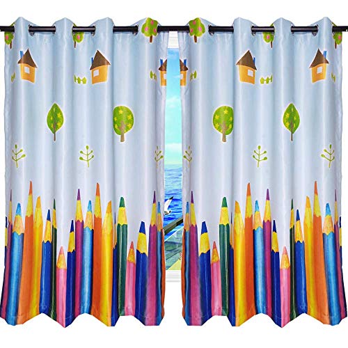 MYRU 1 Pair Dining Room Curtains,Kids Room Darkening Curtains,Room Decor