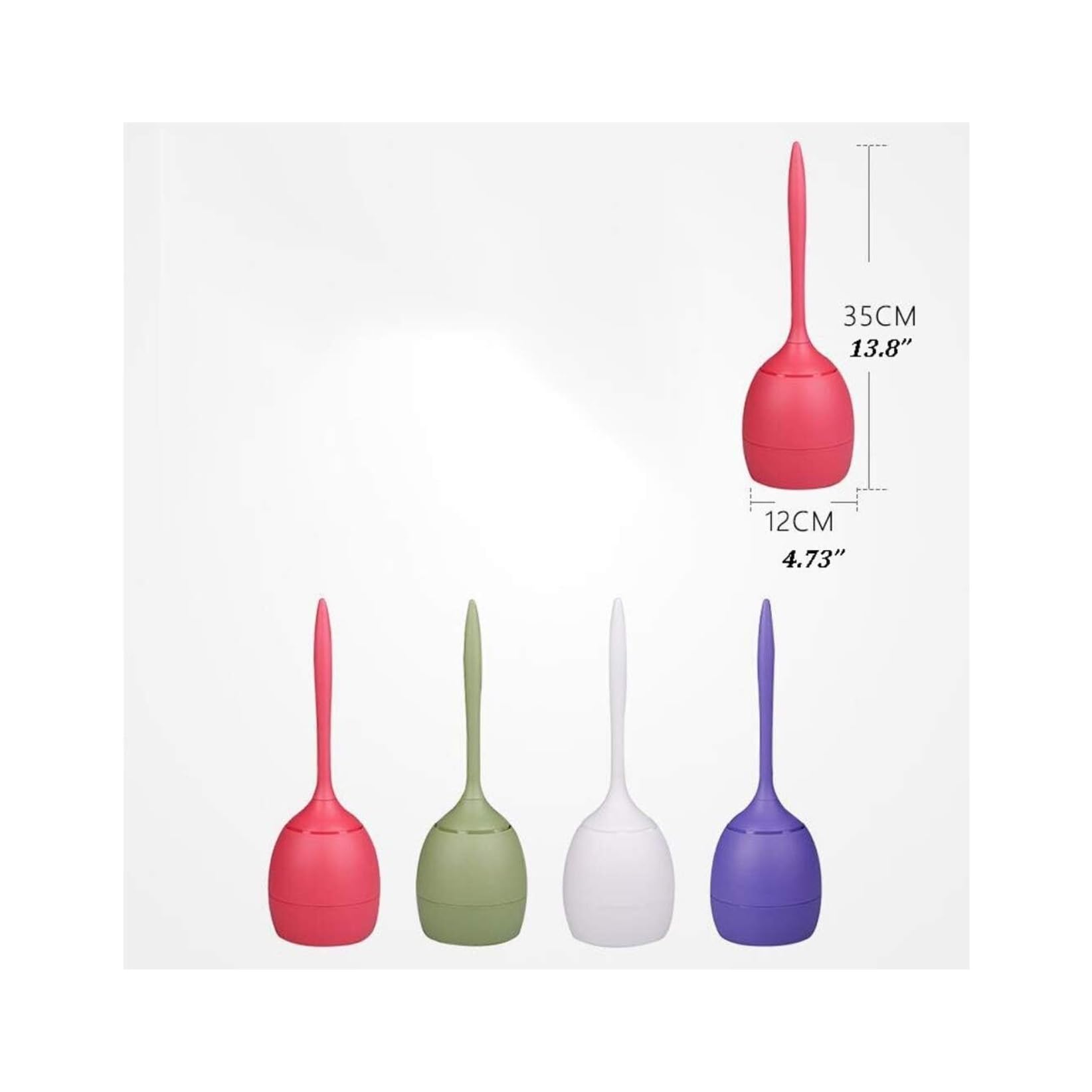 Lila WC-Bürsten-Set, langer Griff, WC-Schüsselreiniger mit Halter, PE-Badezimmer-Reinigungsbürste für mühelose Toilettenpflege und Hygiene