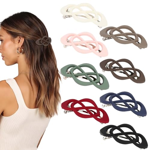 Broches para el cabello francés para mujeres 8 piezas clips decorativos vintage para cabello fino o grueso accesorios antideslizantes