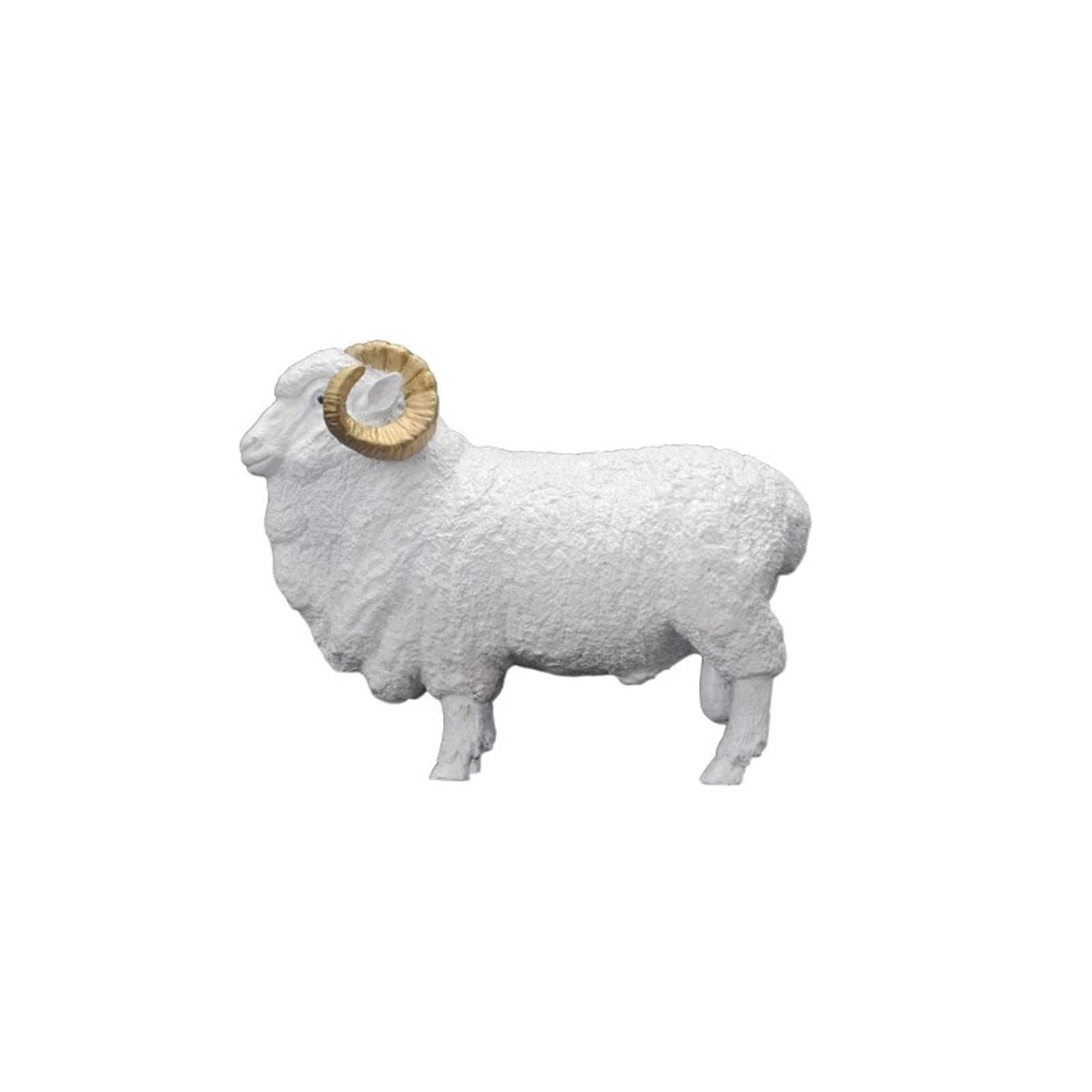 hongchenke34 Copper statue Brass Sheep Entrance Ornament Bronze Decoration Office Study Desktop Home Art Sculpture