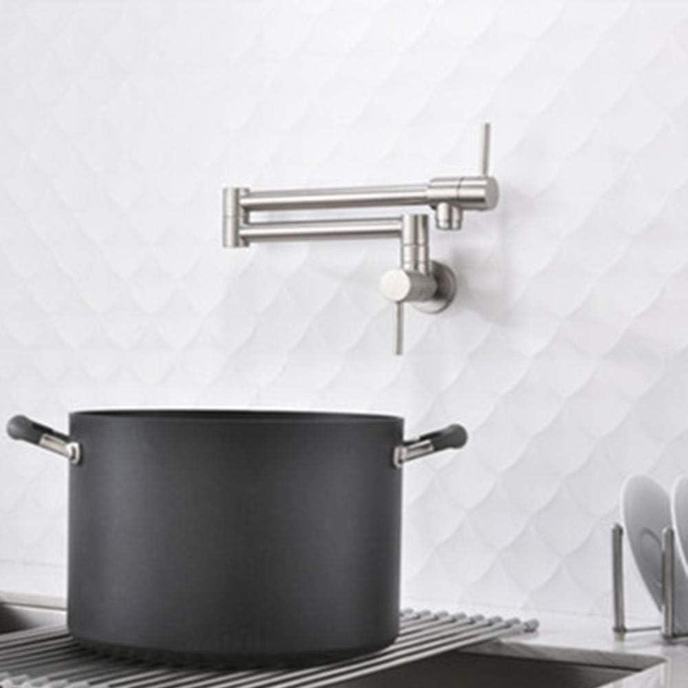 Kitchen Sink taps Faucet Taps for Kitchen Pot Filler Wall Mounted Double Handle 360 Rotating Telescold Water Tap Kitchen Sinks a