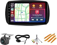 Vista 1 de Radio estéreo Android para Benz Smart 453 Fortwo 2015-2020, Biorunn 9 pulgadas GPS Navi inalámbrico Car-Play Android Auto Upgrade Dash Kit IPS WiFi