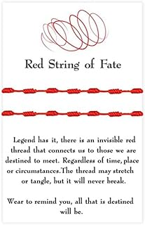 Red String Bracelet for Couple Bracelets for Boyfriend and Girlfriend Valentines Day Gifts for Him Her Good Luck Matching Bracelets for Couples Gifts GF BF Christmas Gift