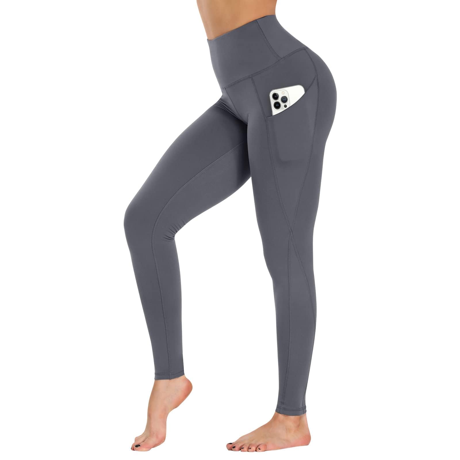 GAYHAY High Waist Yoga Pants with Pockets, Leggings for Women Tummy Control Compression Workout Leggings for Women