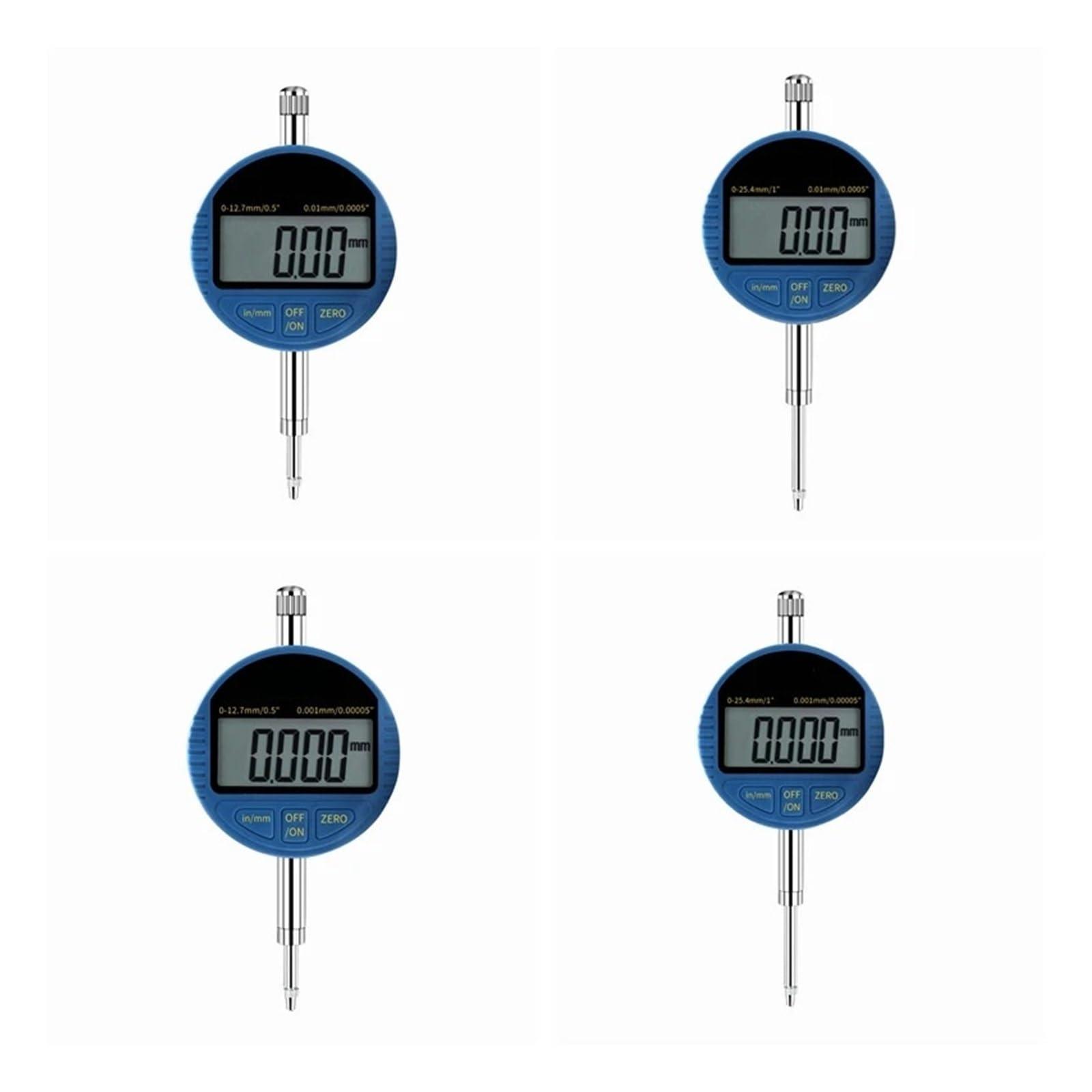 Messuhr, Digitale Messuhr, elektronisches Mikrometer, metrisches Zoll-Messuhrmessgerät(25.4x0.001mm)