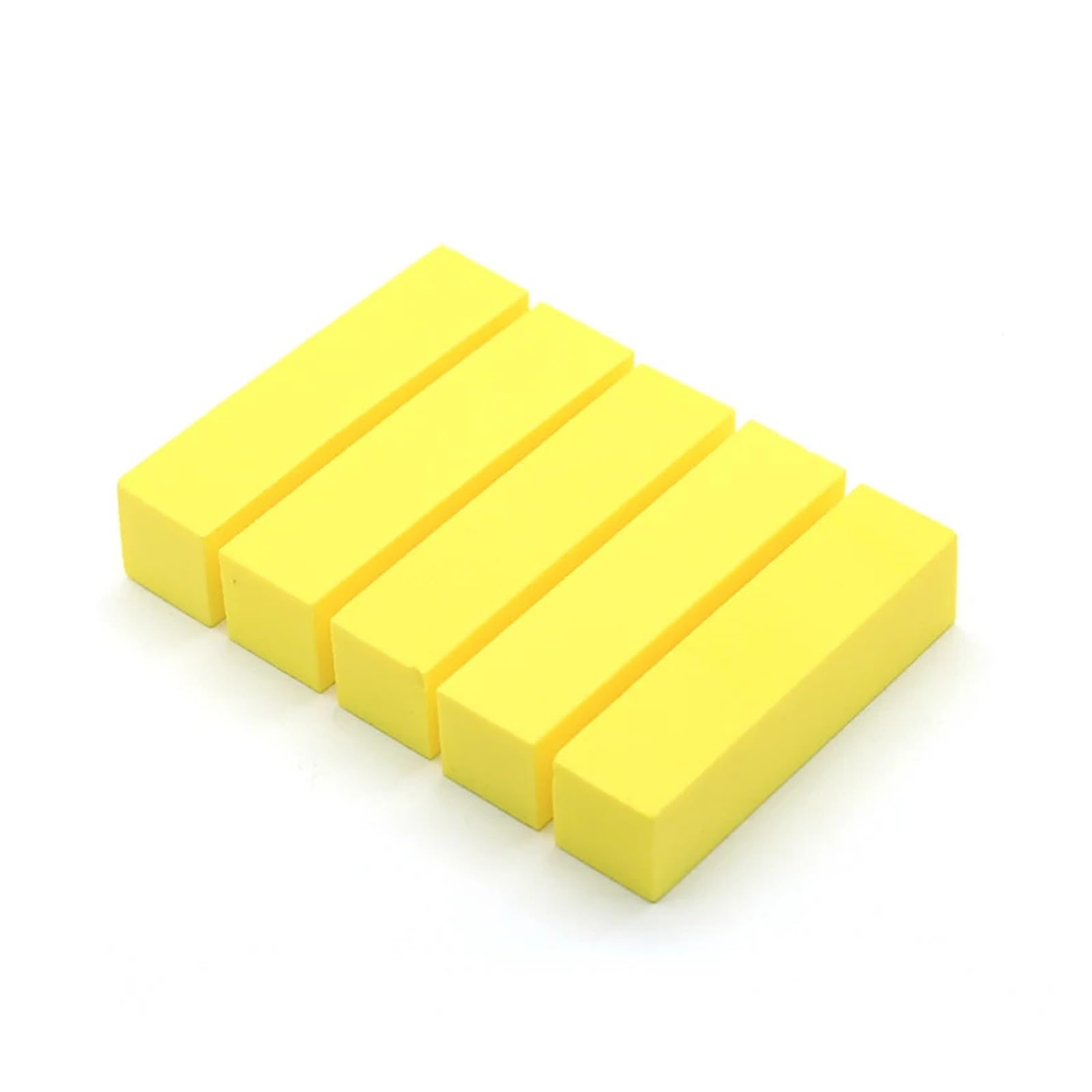 5/10 piezas de bloque de pulido de esponja for lijar uñas, bloque de limas for pulir uñas, herramienta for manicura y arte de uñas(Yellow-5pcs)