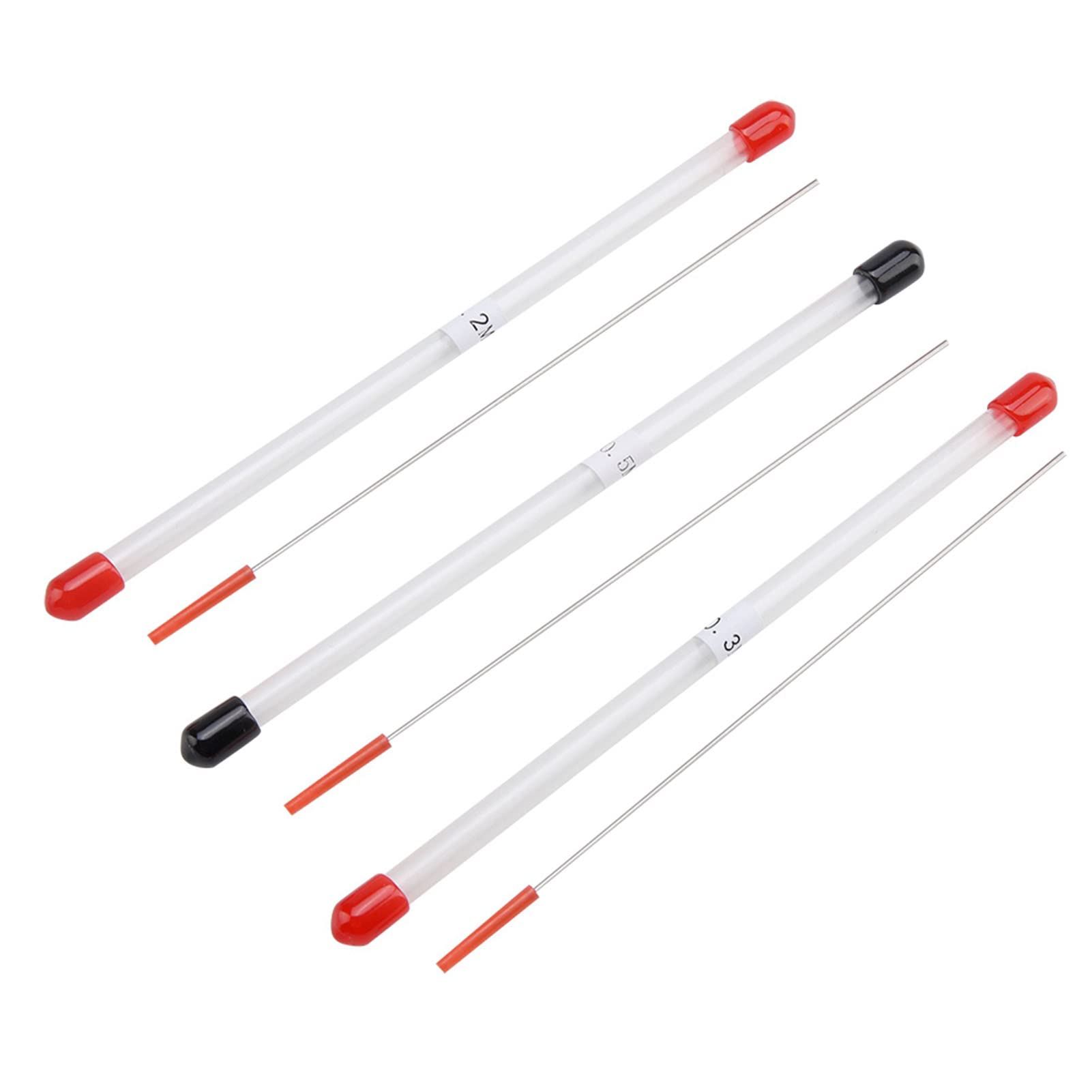 Jeffergarden 3Pcs Airbrush Needles Set 0.2mm 0.3mm 0.5mm Stainless Steel Sprays Gun Needle Replacements Airbrush Needles Tips Replacement Parts with Storage Container