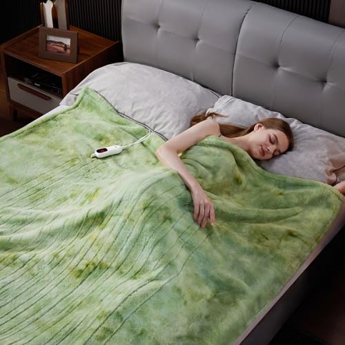 Guohaoi Heated Blanket, Soft Faux Rabbit Fur Electric Throw, 50"×60" - image 6
