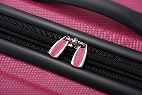 Image of Rockland London Hardside Spinner Wheel Luggage, Magenta, 3-Piece Set (20 /24 /28)