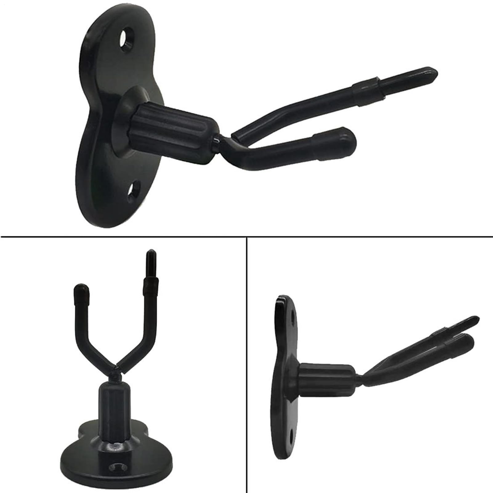 Porta 'attrezzatura audio regolabile - supporto per supporto per altoparlanti rotanti, di montaggio in metallo nero | MECCANISMO DI BLAGAZIONE SICURO Porta 'attrezzatura audio regolabile - supporto per supporto per altoparlanti rotanti, di montaggio in metallo nero | MECCANISMO DI BLAGAZIONE SICURO