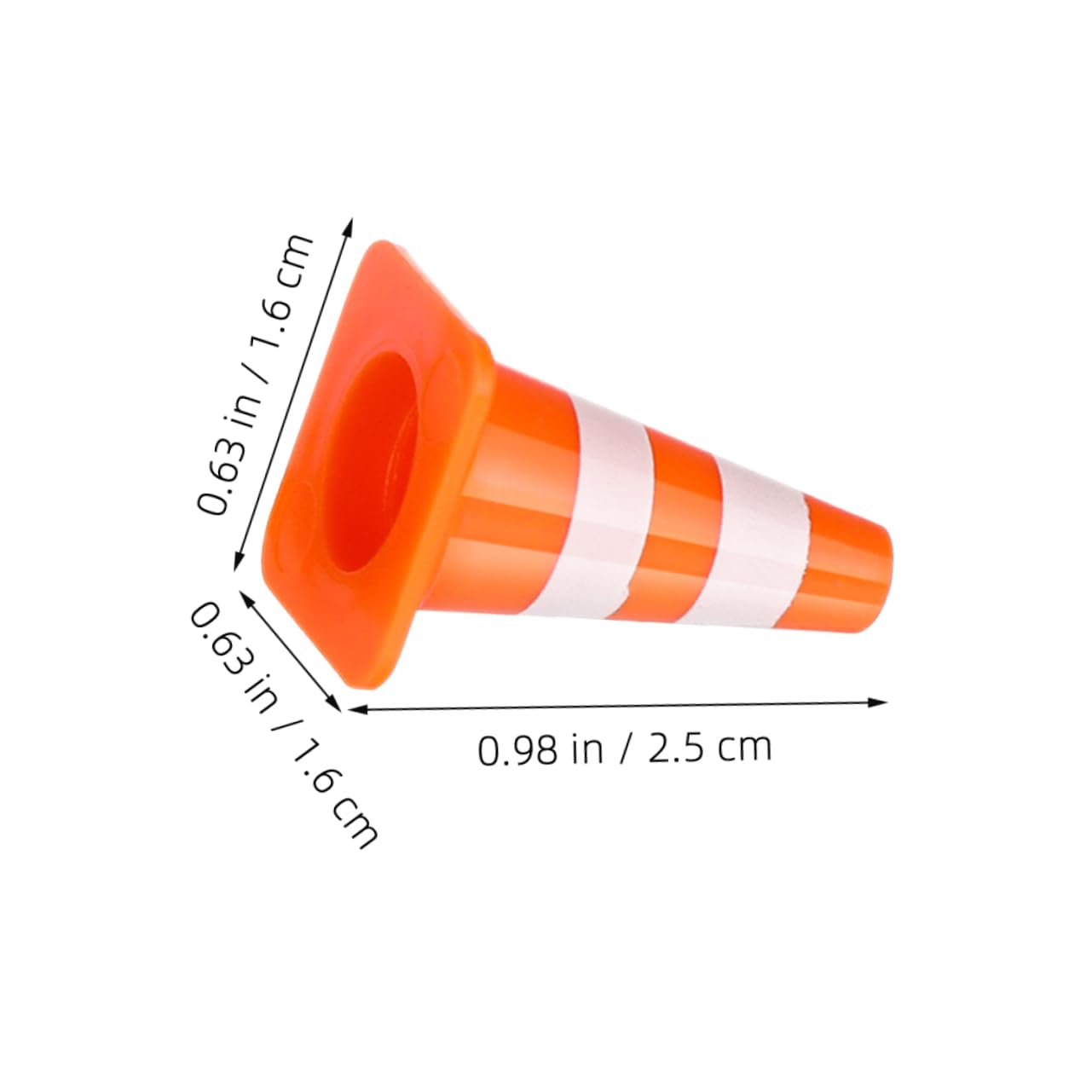 Toyvian Mini Cônes de Signalisation et Jeu Interactif Orange en Plastique Lot de 100 Jouet Éducatif pour Apprentissage Cognitif pour Garçon et Filles en Intérieur et Extérieur