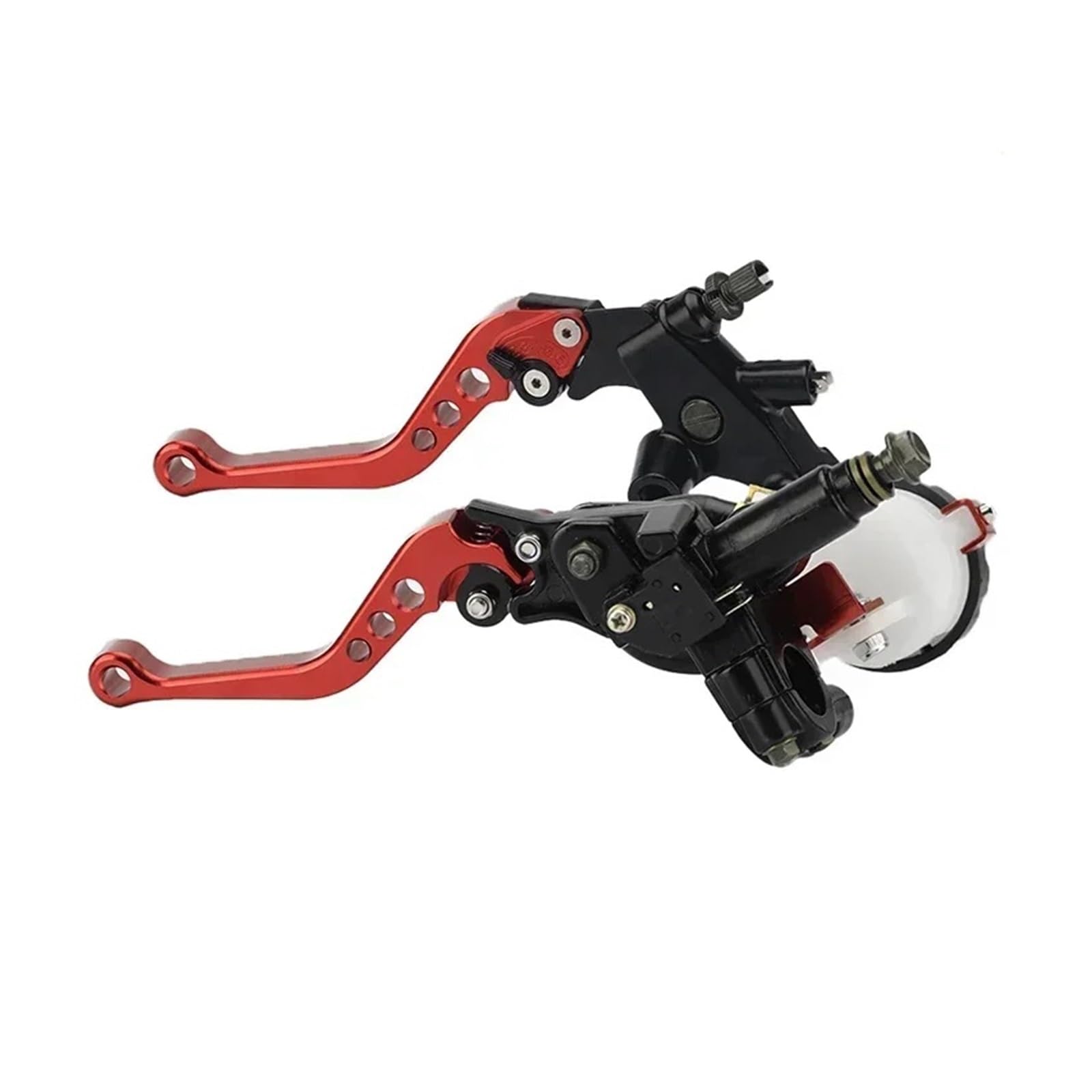 Leva frizione freno moto Leva della pompa freno frizione idraulica universale da 7/8" 22mm in alluminio CNC per cilindro principale per moto(Nero)
