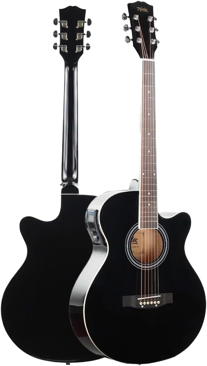 Midex XC-300XBK-AMP Profesyonel AMFİLİ Siyah Elektro Akustik Gitar