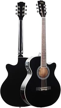 Midex XC-300XBK-AMP Profesyonel AMF L  Siyah Elektro Akustik Gitar