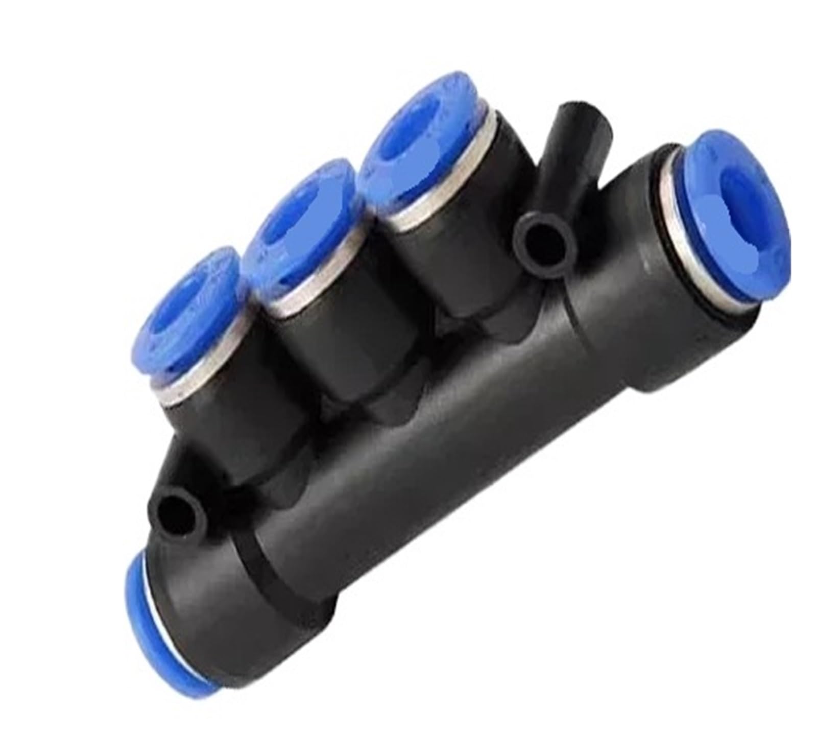 Conector rápido neumático de 5 vías serie PK, accesorio de empuje for tubo de aire y agua de 4mm-12mm, adaptador de plástico, 50/100/500 Uds.(PK-4,100 Pcs)