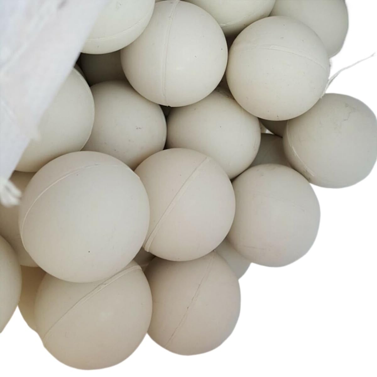Piłki gumowe pełne 10-50 mm Białe odbijające się piłki do treningu, żonglerki, ekranów przemysłowych(50mmx10pcs)